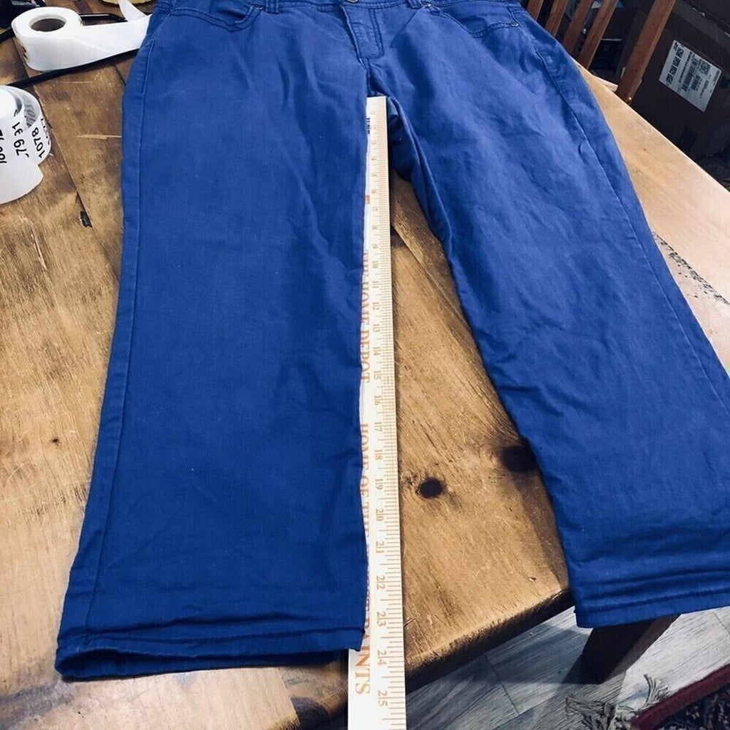 Nine West Women's BLUE Jeans 16 / 33  Blue H-Rise Decor B/Pockets. Inv. (9) 1067