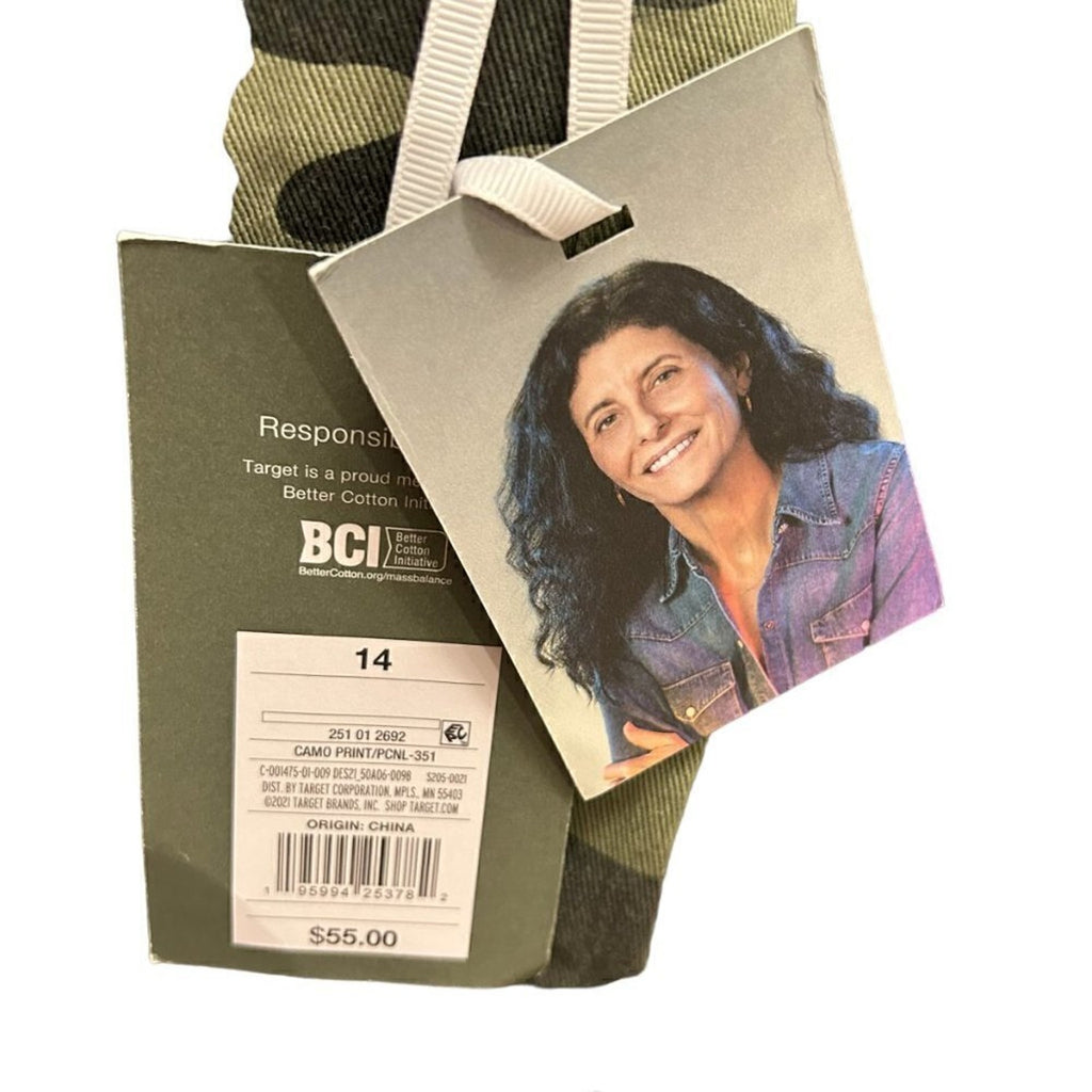 NILI Lotan Green Women's Green Camo Print Jeans Size 14 Hi-Rise #L1380