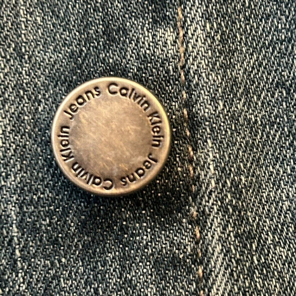 Calvin Klein Women's Denim Jacket, Dark Wash, Button Front  Sz. (M) #1182