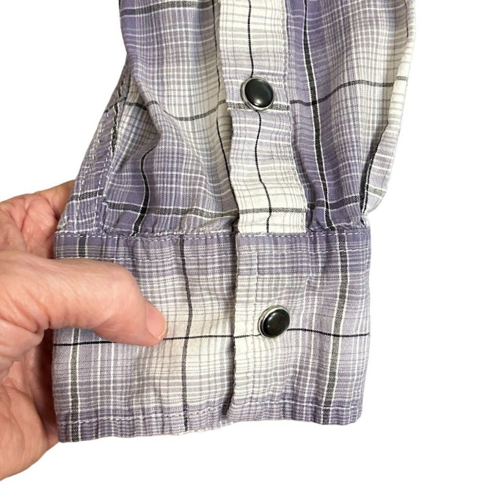 Helix Mens Black Pearl Snap Shirt Size ( XL )  Long Sleeve Western Cowboy #M1386