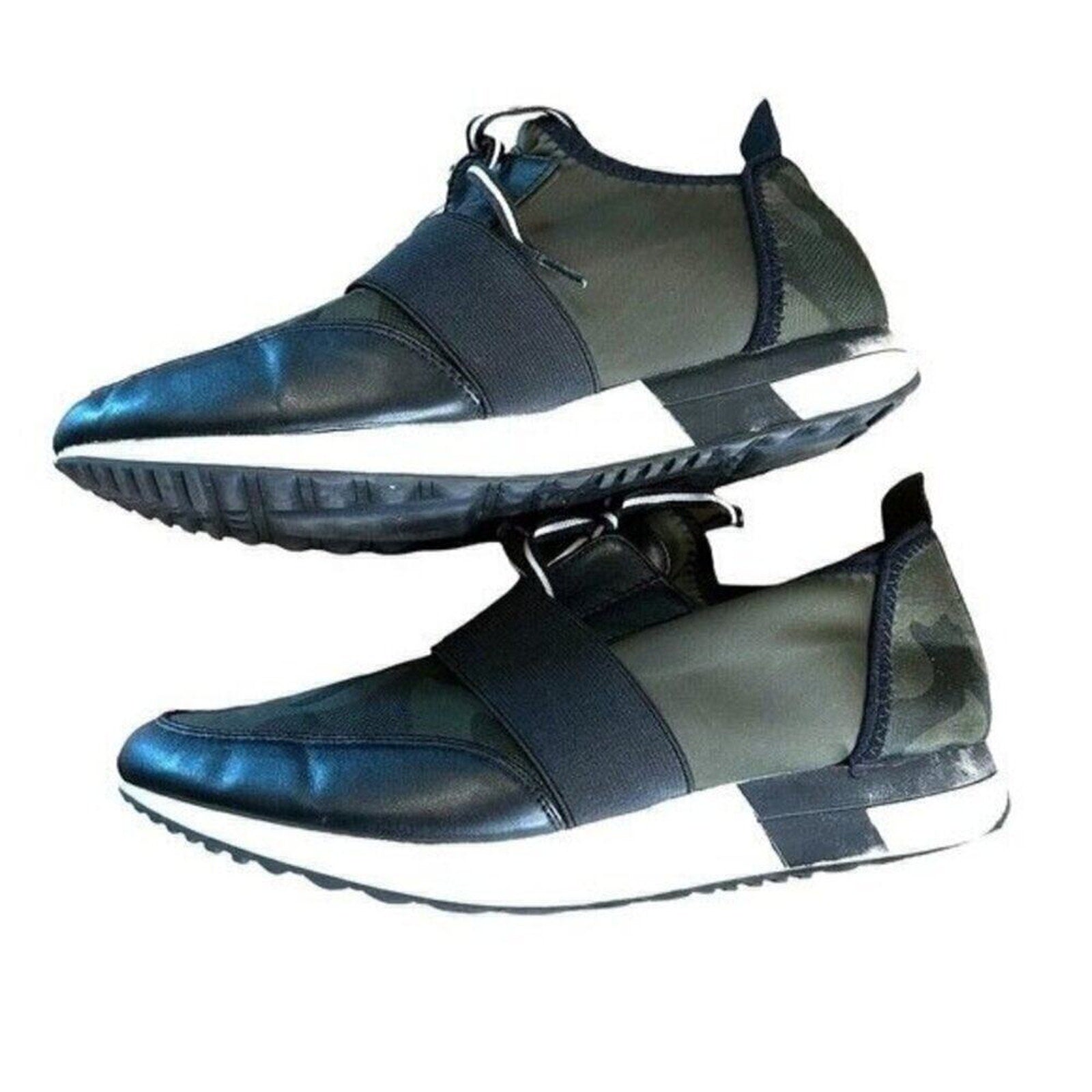 Steve Madden Sneakers Womens Army Green & Black Camo O'Hara Sz. 7.5 #S5