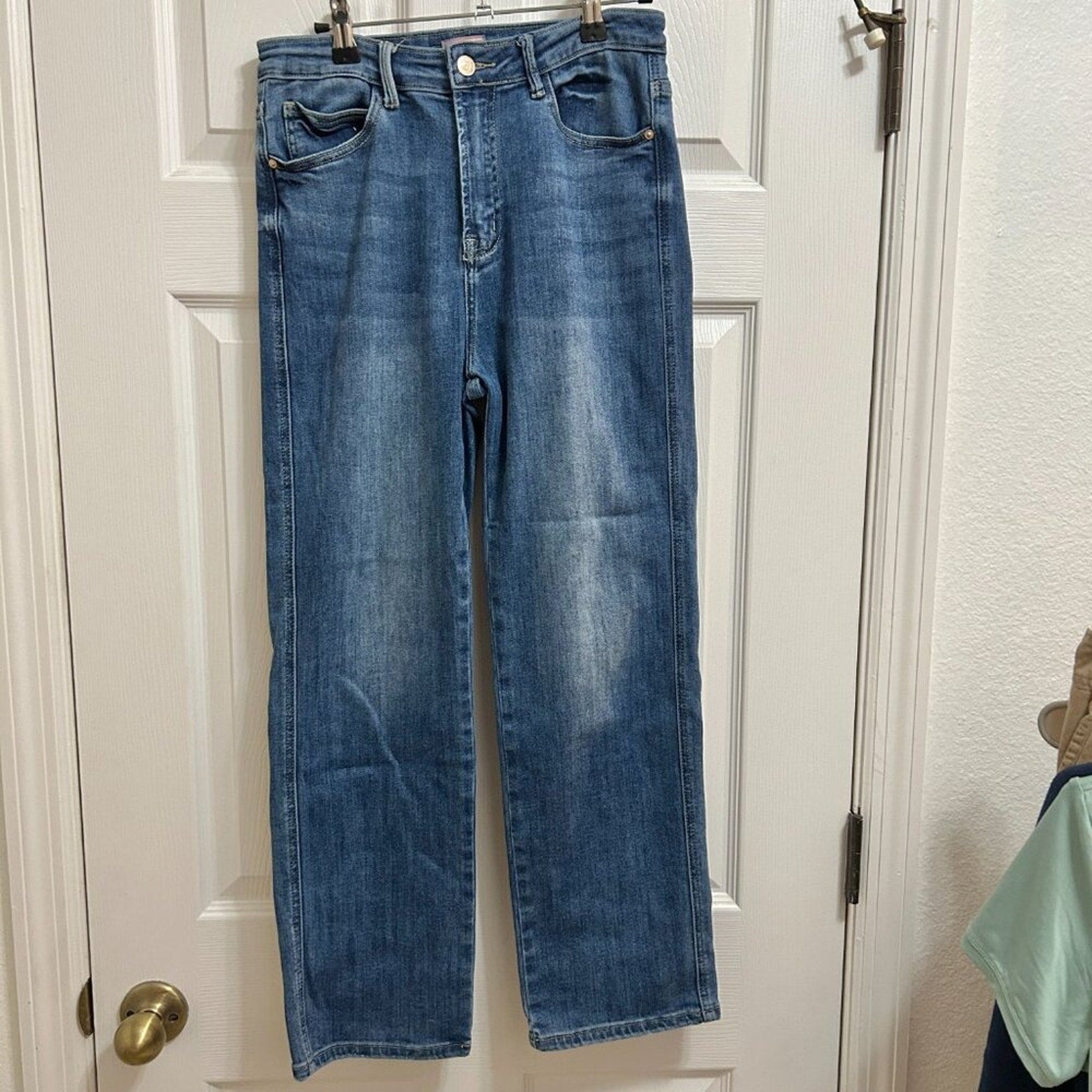 Mother Looker Ankle Fray Girl Crush Blue Jeans Size 27