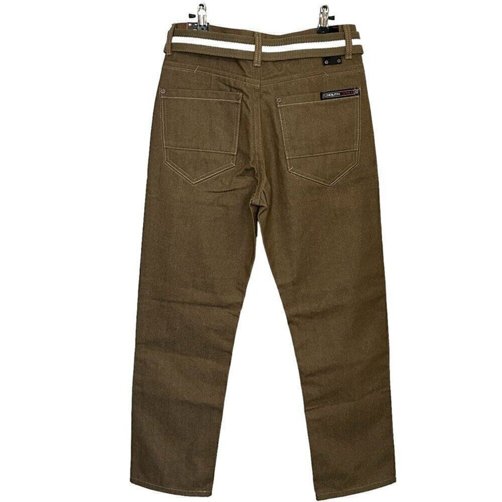 South Pole Men's Deep Khaki Pants Size 32 x 30 NWT Heavy Canvas Style #PJ3-1559