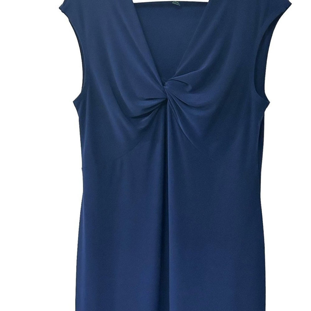 Lauren Ralph Lauren dark blue sleeveless dress size Large #BH