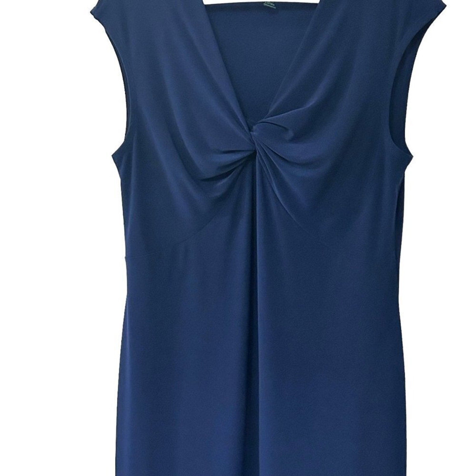 Lauren Ralph Lauren dark blue sleeveless dress size Large #BH