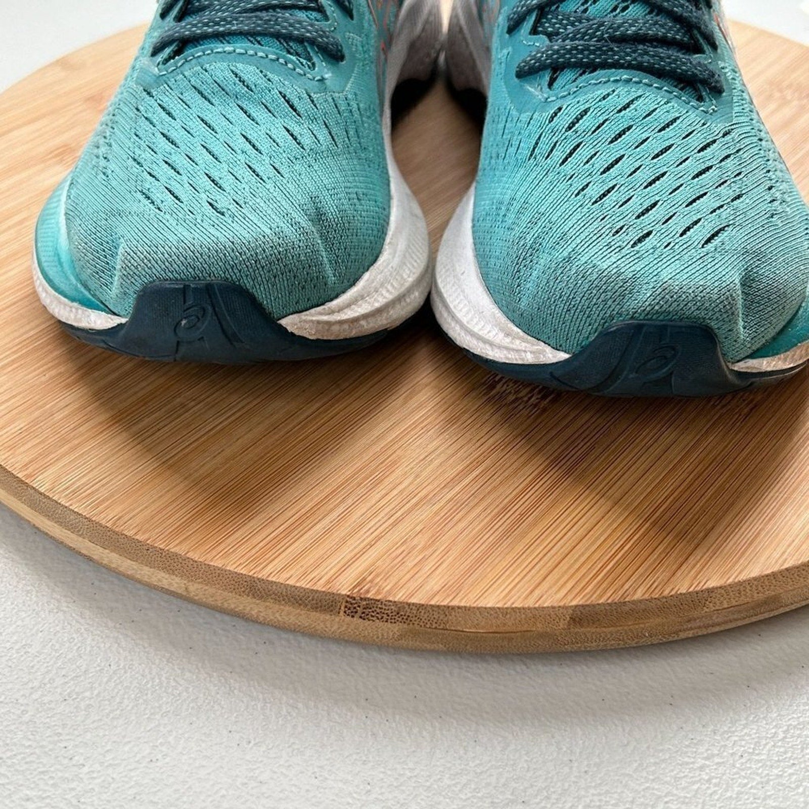 ASICS Women’s Gel-Kayano 27 Running Shoes — Teal / Blue / Orange, Size 7 (US)