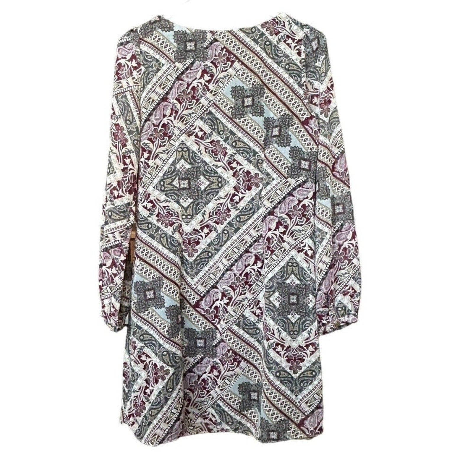 Atmosphere shift dress 3/4 sleeve scoop neck stretch lined size 4 #HB