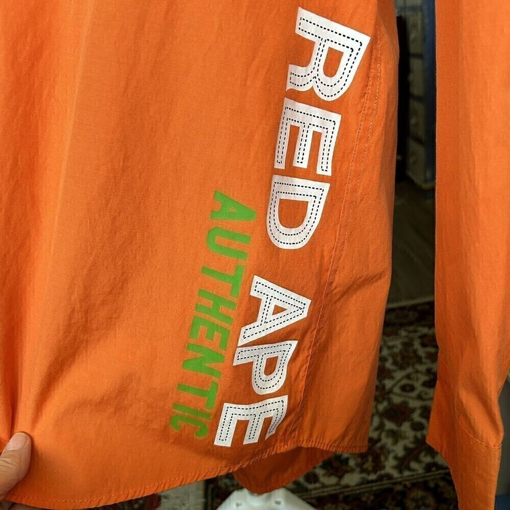 Red Ape Rare, Men's Corp. Shirt, Sz. 2X, Long Sleeve, Orange, Embroidery Logo