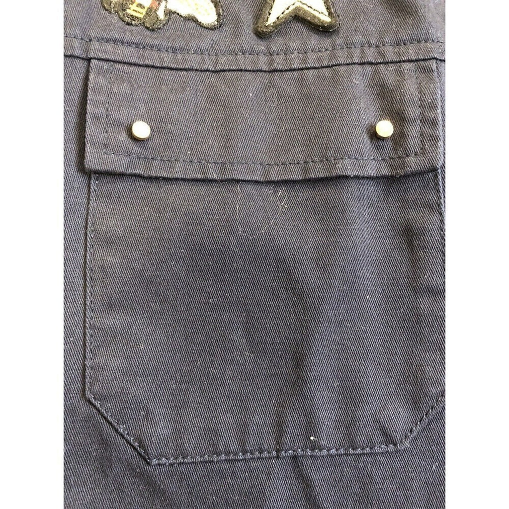 Wolf Seventy Seven Women's Sz. (S) Embroidered Black Denim Jacket