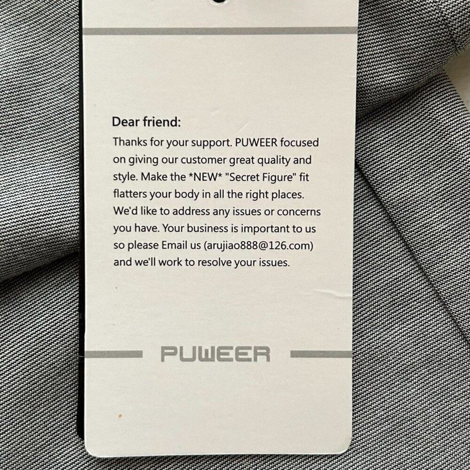 Puweer Women's Pants Size M, Grey, Rayon Nylon Spandex  (See Photos) #B1459