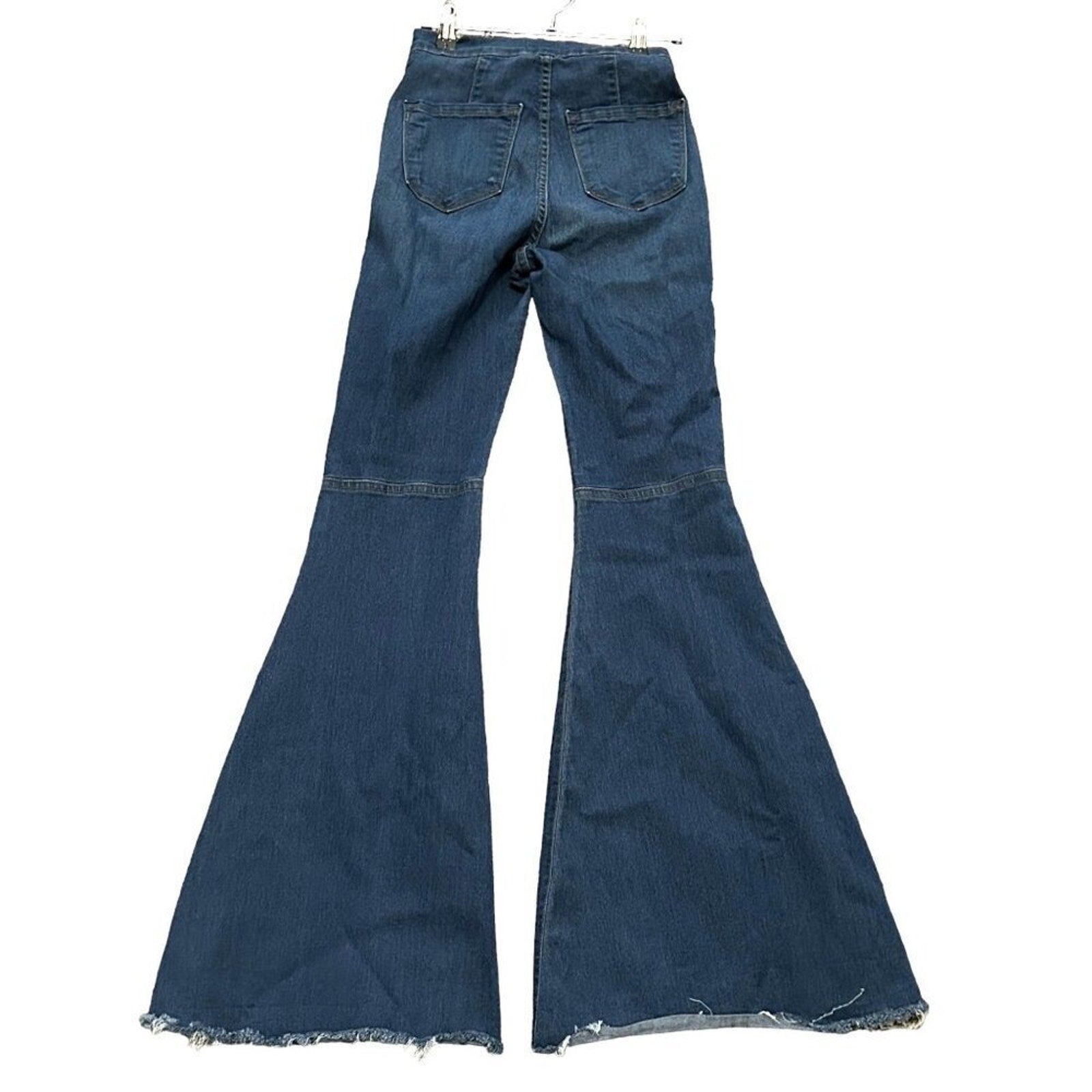 Dior Carter Women's Bell 15" Bottom Flare Distressed Jeans, Size 25 #J4-1581