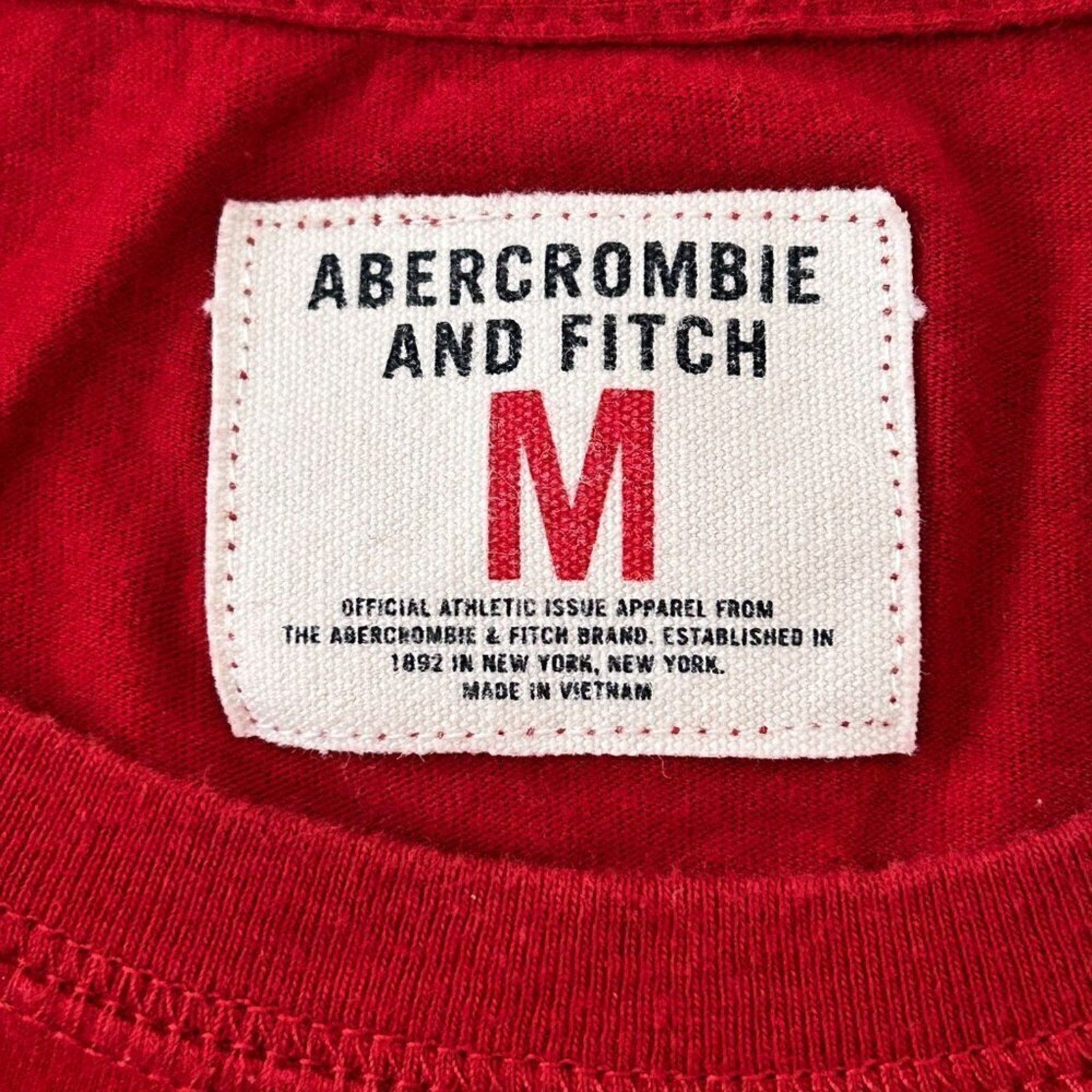 Vintage Abercrombie & Fitch Athletic Single Stitch T-Shirt Size M #P1487