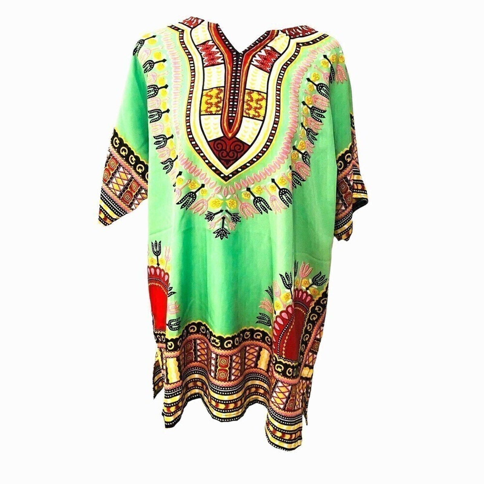 Women's Tunic Top, African Tribal, Blouse Size (M) Blouse (See Photos)