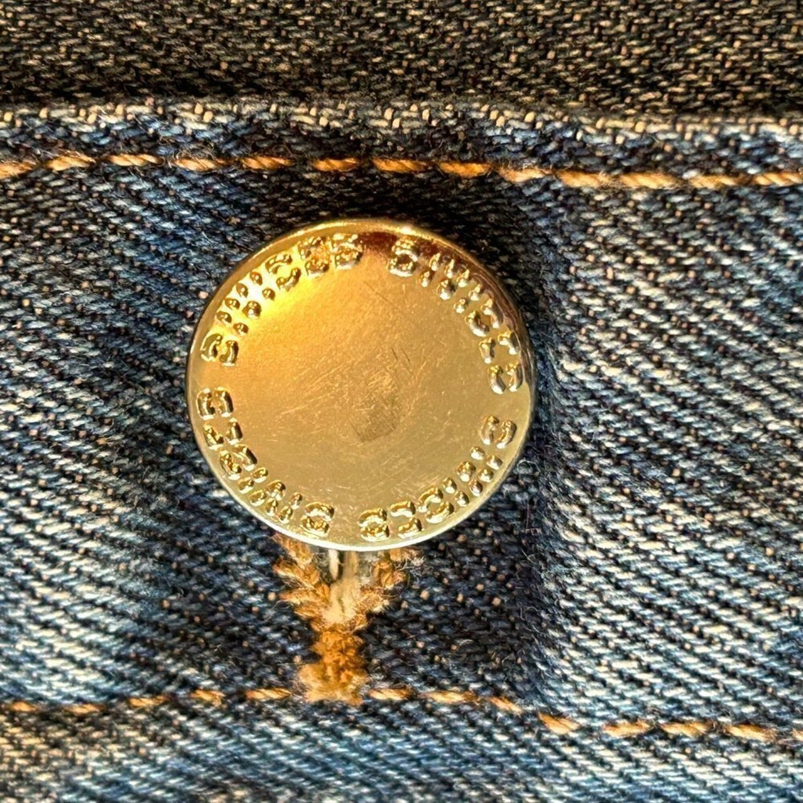 Divided Denim Mini Skirt Full Button Up Size 2 Blue 100% Cotton #12