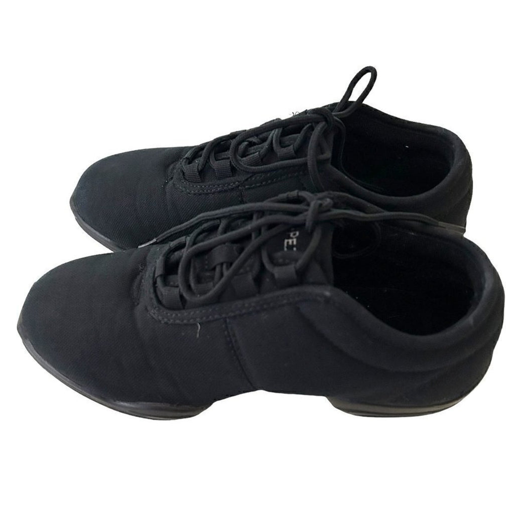 Capezio Women’s Canvas Comfort Shoes — Black, Snug Fit, Size 8 #1535