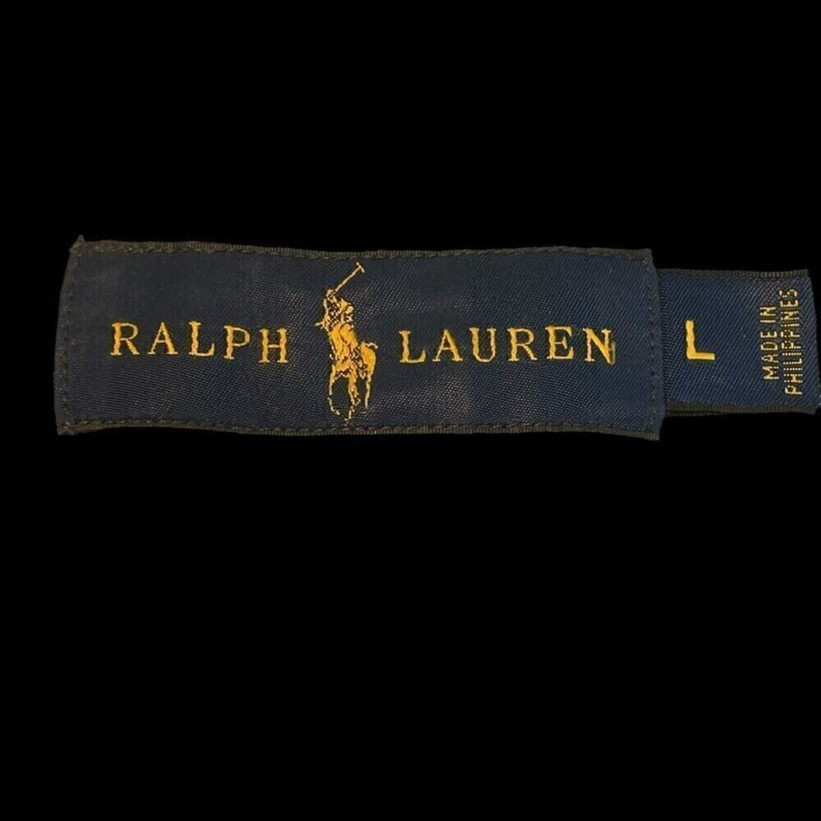 Ralph Lauren Mens Shirt Button Down Long Sleeve Small Blue Plaid Sz. (L) #A1206