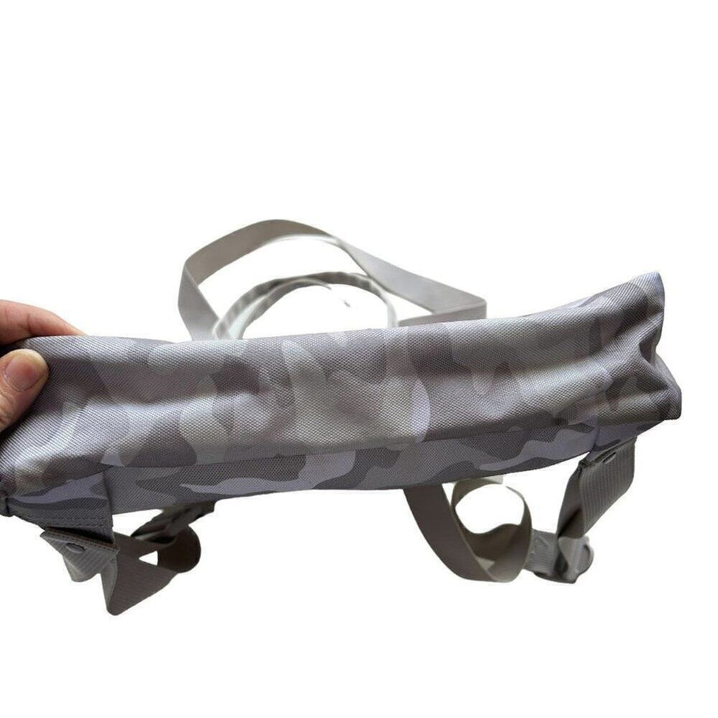 PINK Victoria's Secret Tote Bag Convertible Camo Backpack Light Grey NWOT