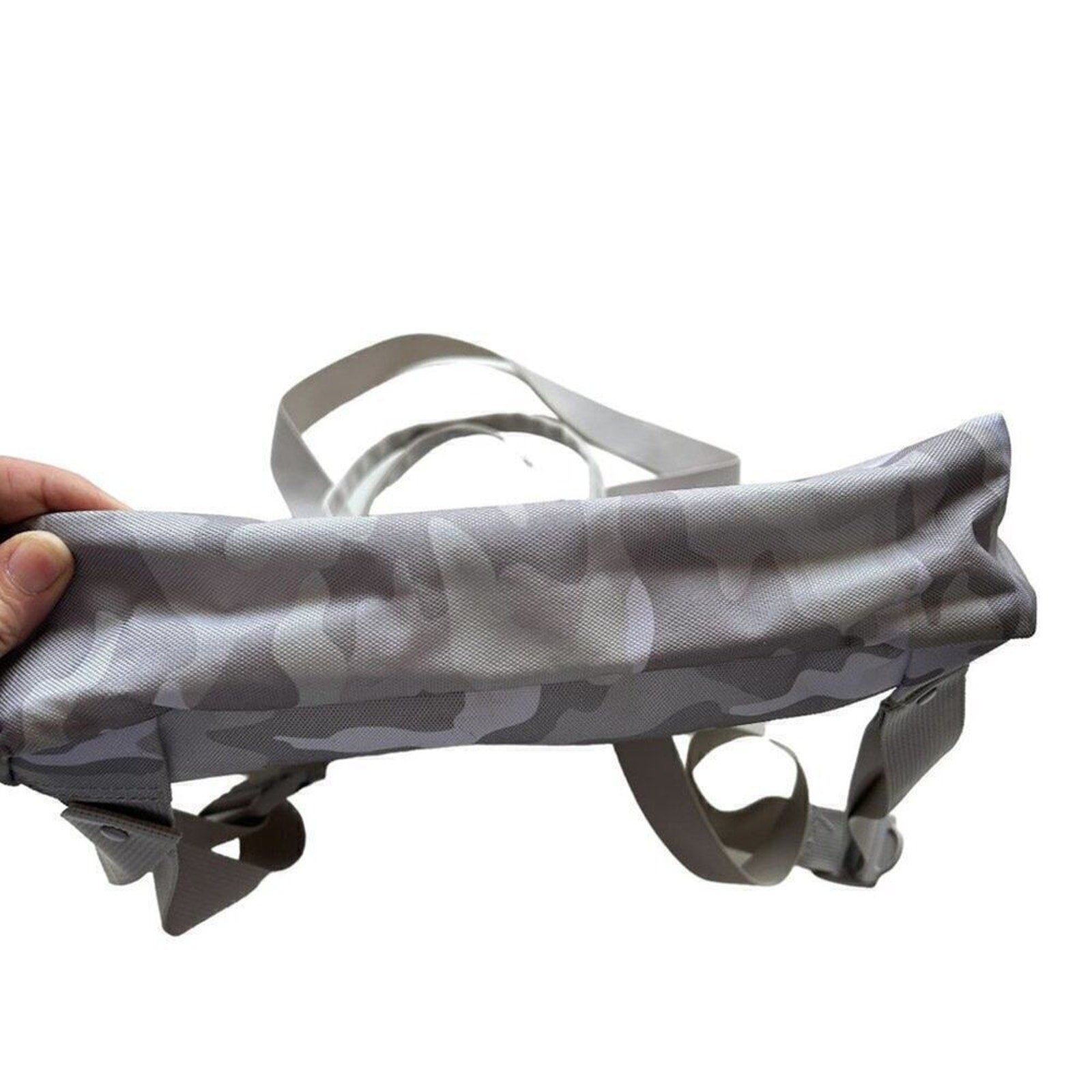 PINK Victoria's Secret Tote Bag Convertible Camo Backpack Light Grey NWOT