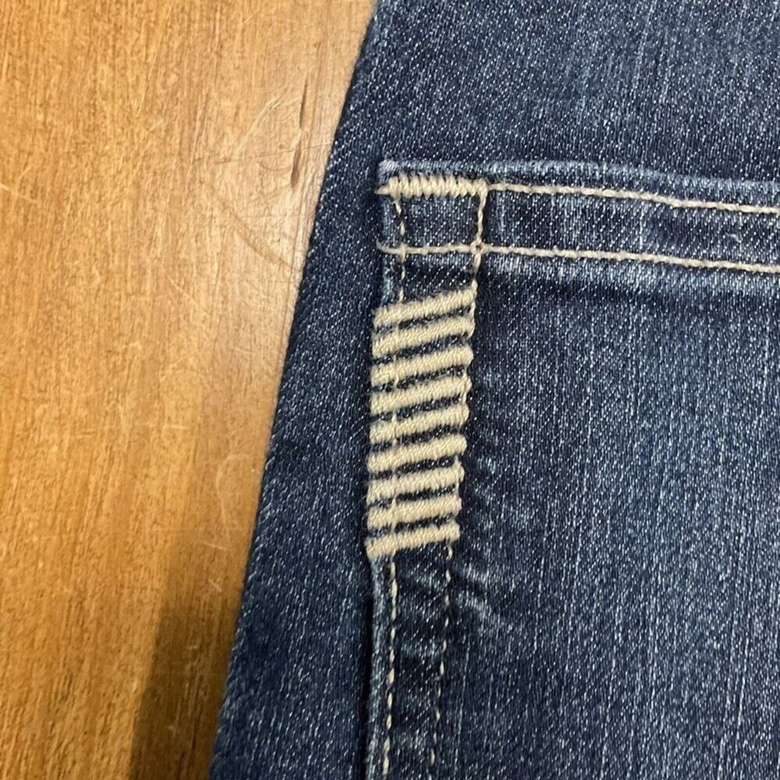 PAIGE Hoxton Women's Size 27 w27 Blue Denim Ankle Distressed Hem  Skinny Jeans