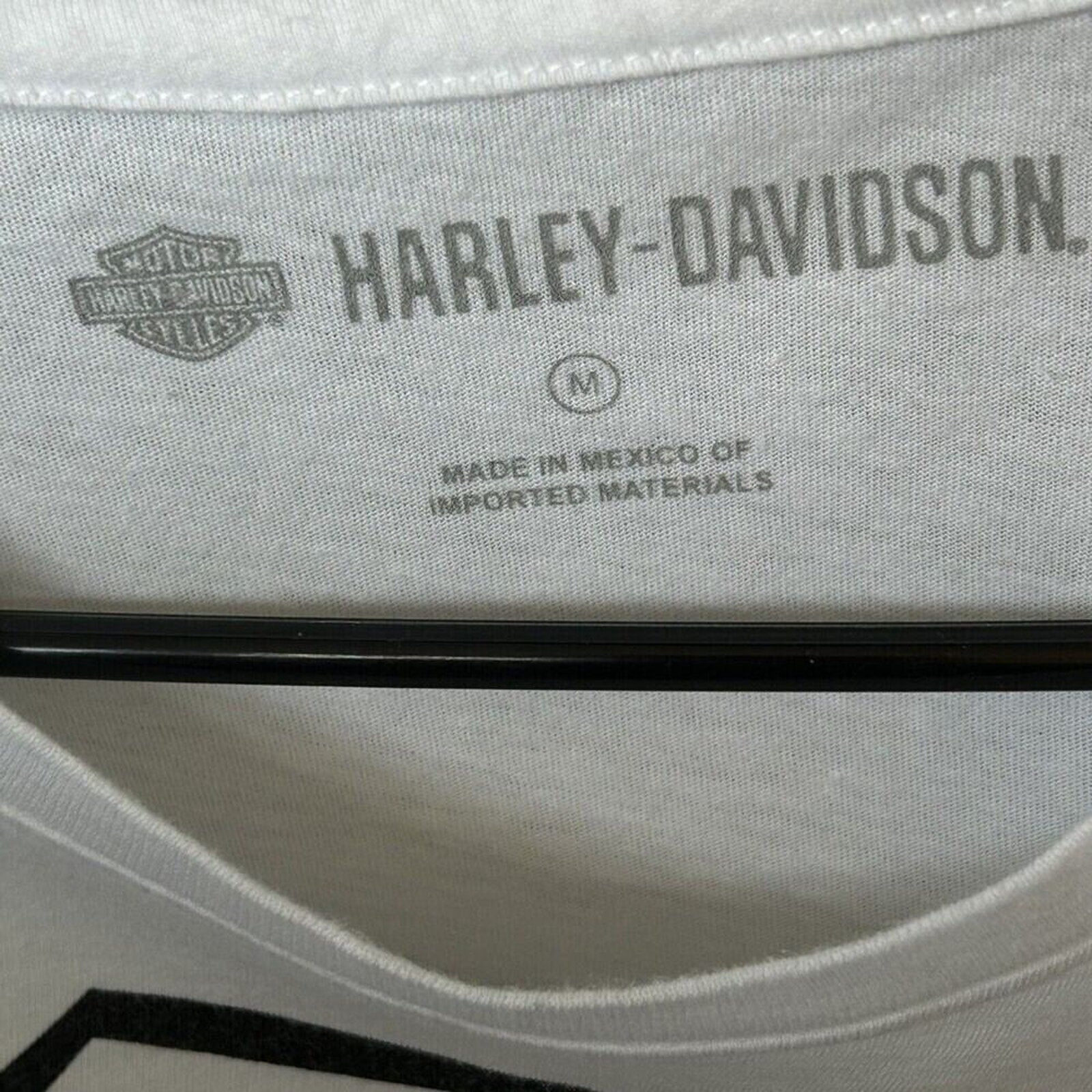 Harley Davidson Women's T-Shirt Size M White / Graphic #1 Design #H1310