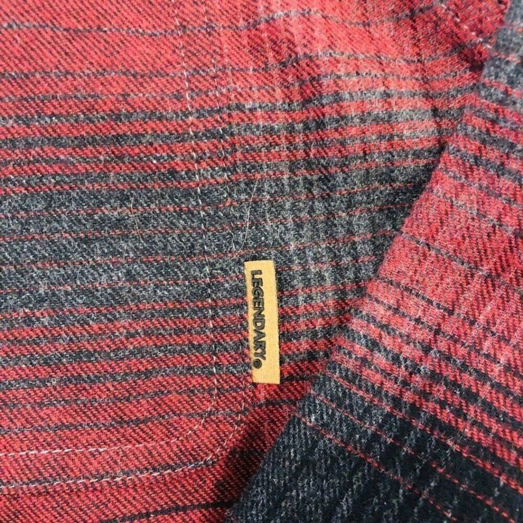Legendary Whitetails Men's Buck Camp Red/Black Plaid Flannel Shirt Sz. L