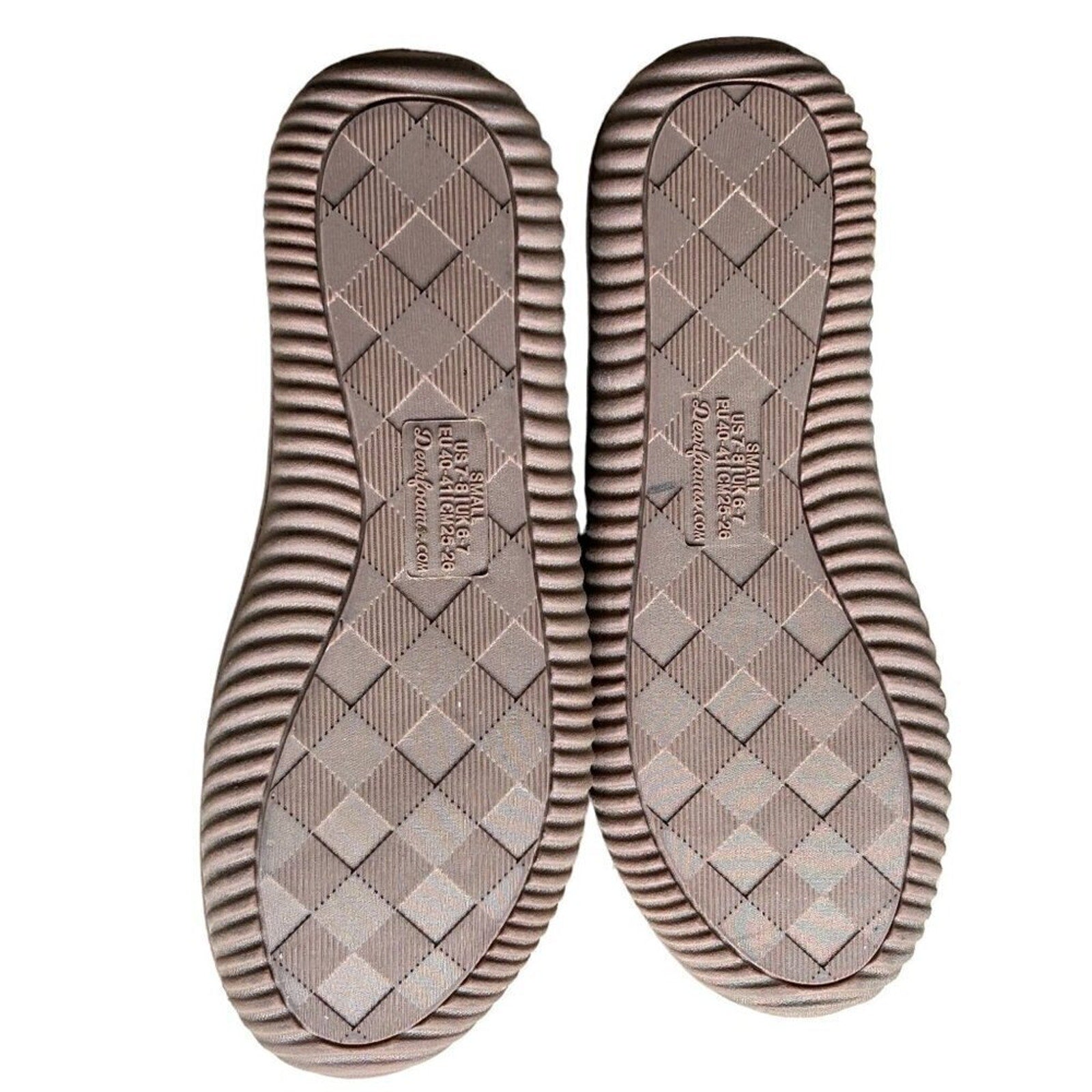 Dearforms Slippers Men's Size 7-8 US, 40-41 EUR Grey Cozy Comfort Grey Tan #S5