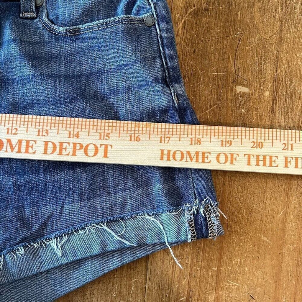 Paige Womens Jimmy Jimmy Shorts Festival Denim Cutoff Stretch Sz. 28 #A1158