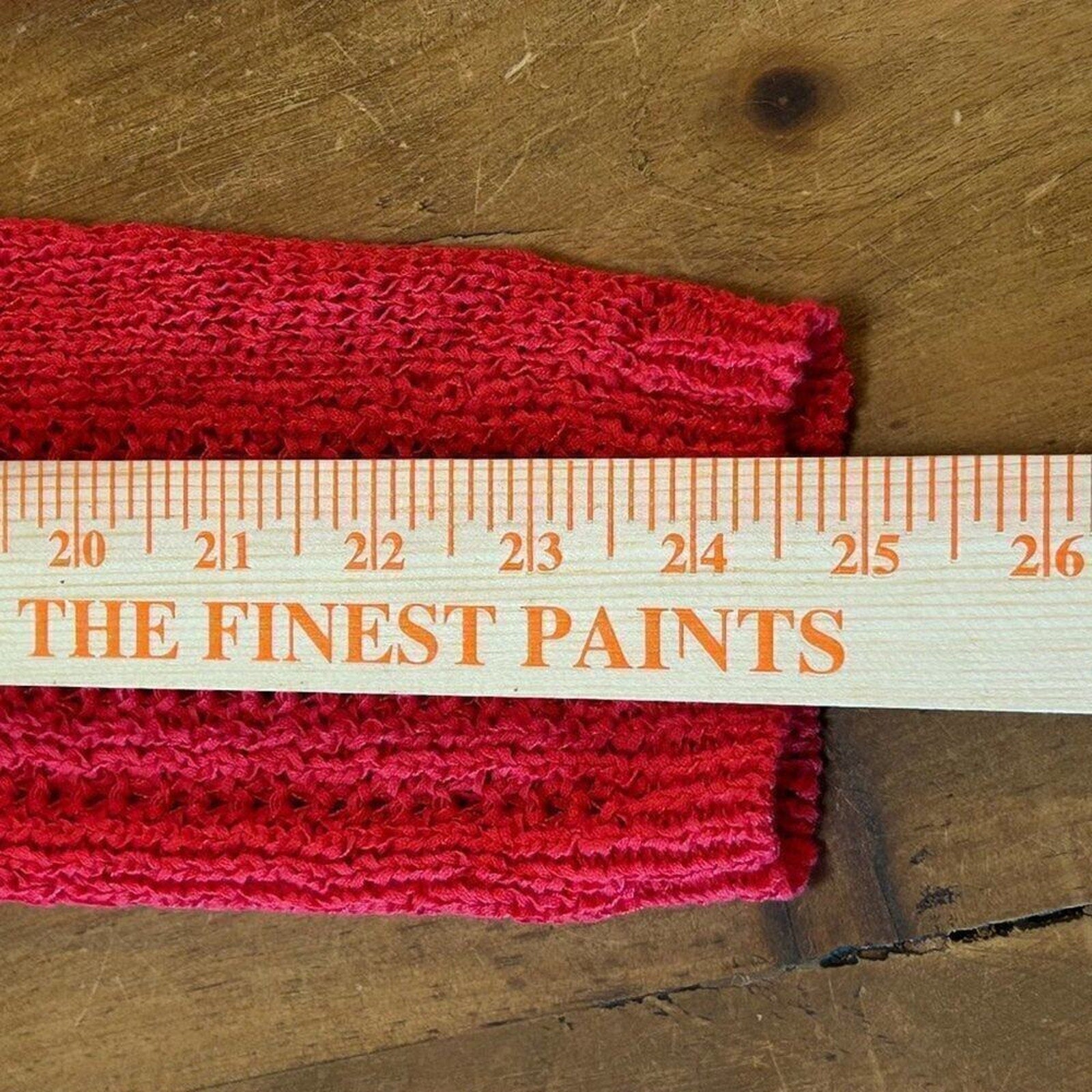 Rachel Zoe Women's Red Sweater Size XL Pullover Cotton Blend  Boho #K1316