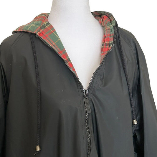 Totes Men’s Three-Season Hooded Jacket – Flannel Lined, Size Large, 2 Zipper Pockets – Fall Winter Spring Outerwear