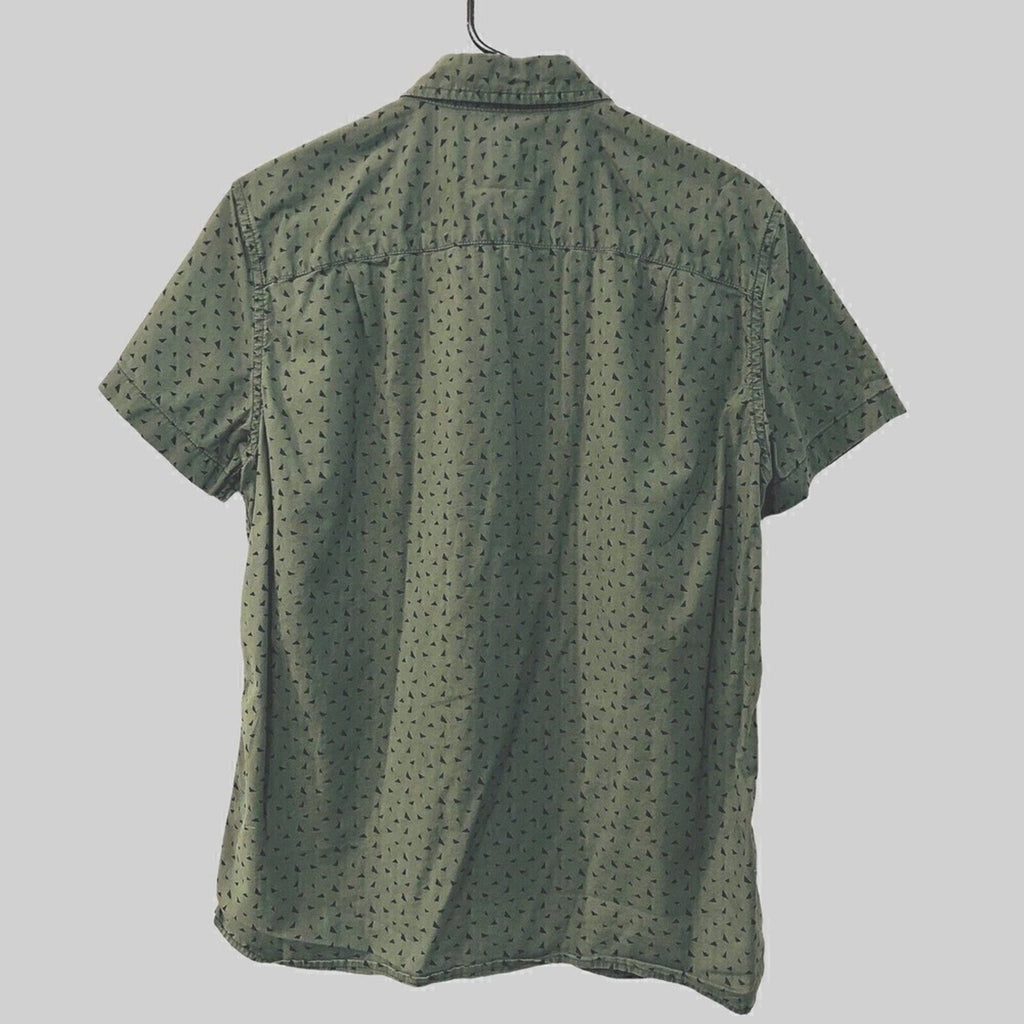 American Eagle Women’s Green Button-Up Casual Shirt – Size S, Long Sleeve