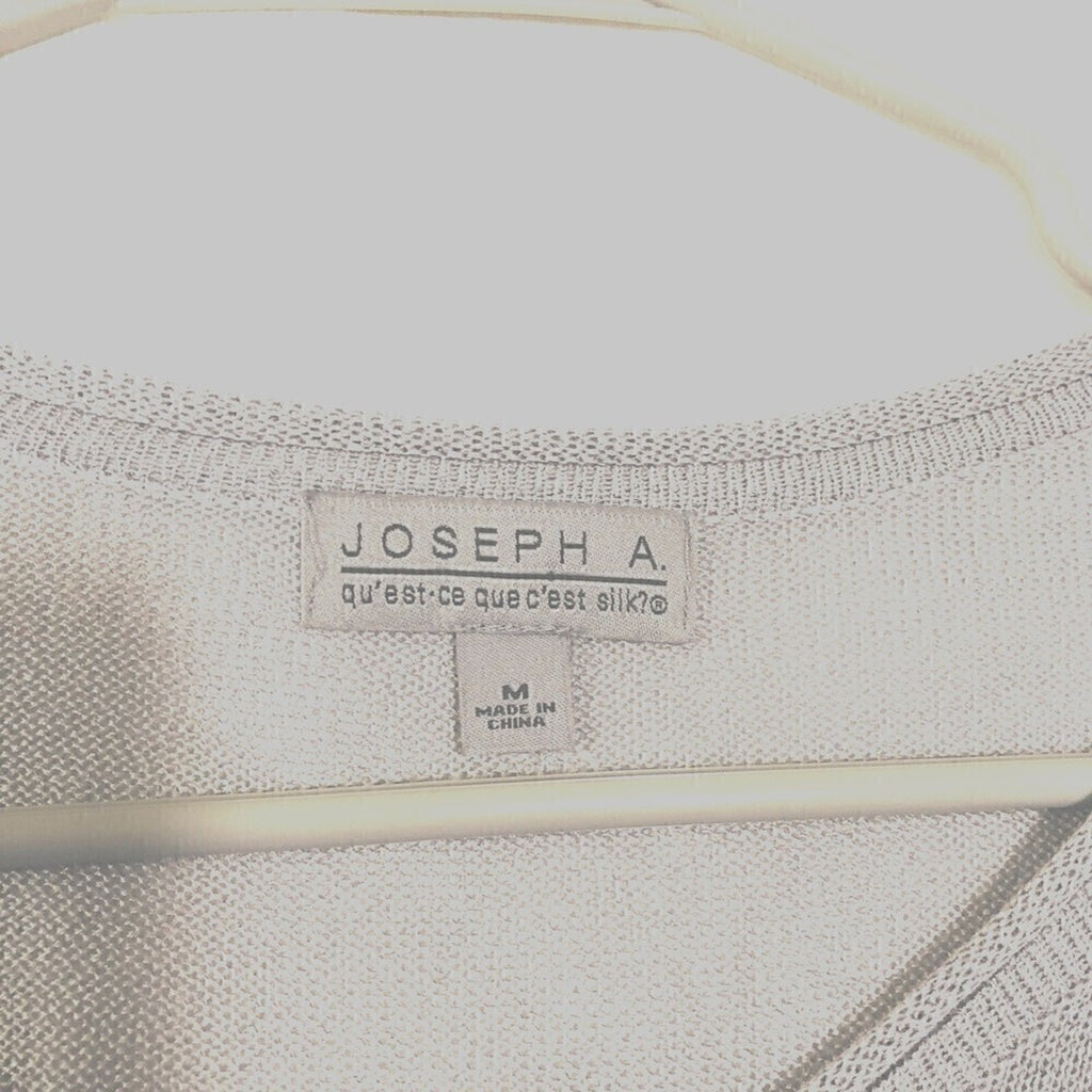 Joseph A. Women's Silver / Sparkle Silk Top Size (M)