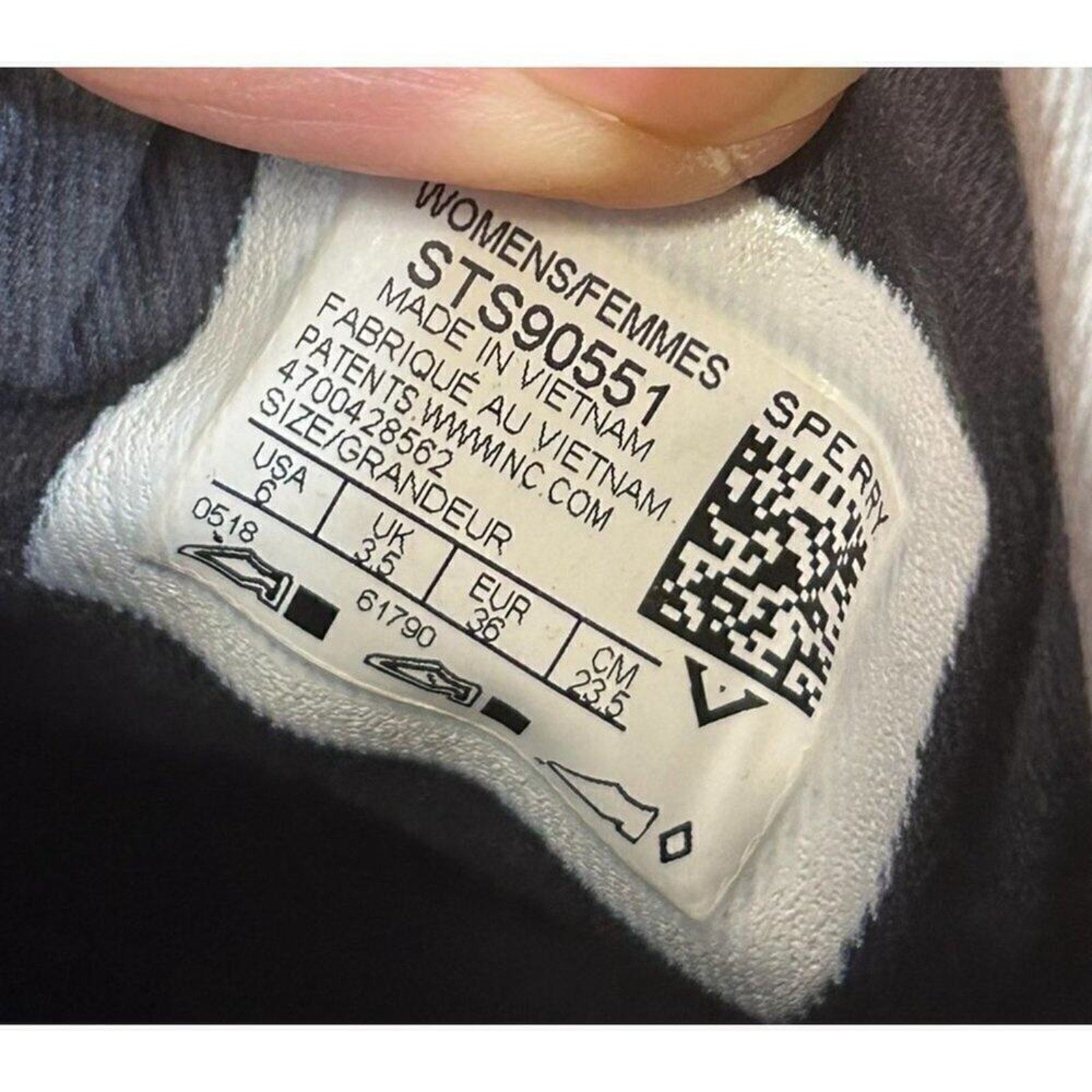 Sperry TopSider Boat Shoe Slip-on Women's 6 - Grey Shoes Brown Laces