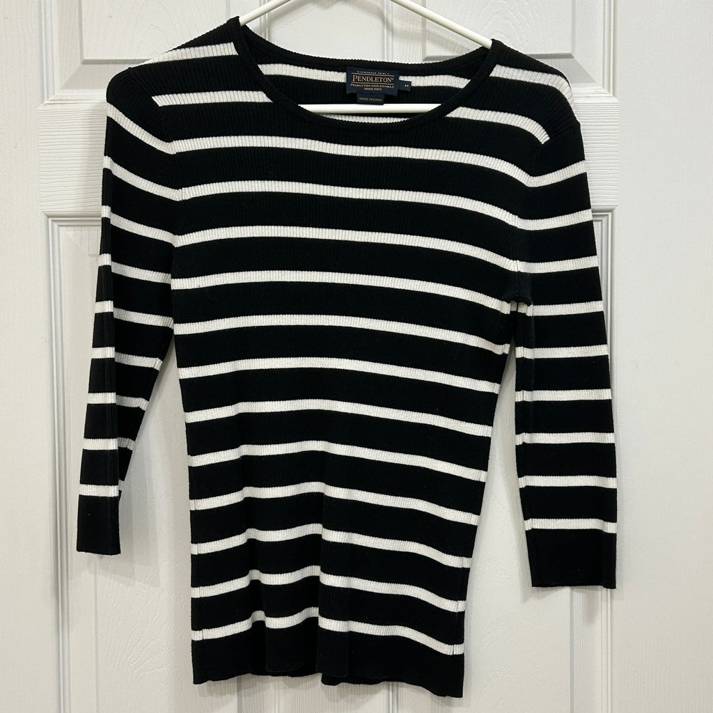 Pendleton Women's Sweater Pullover Size M Long Sleeve Cotton Rayon