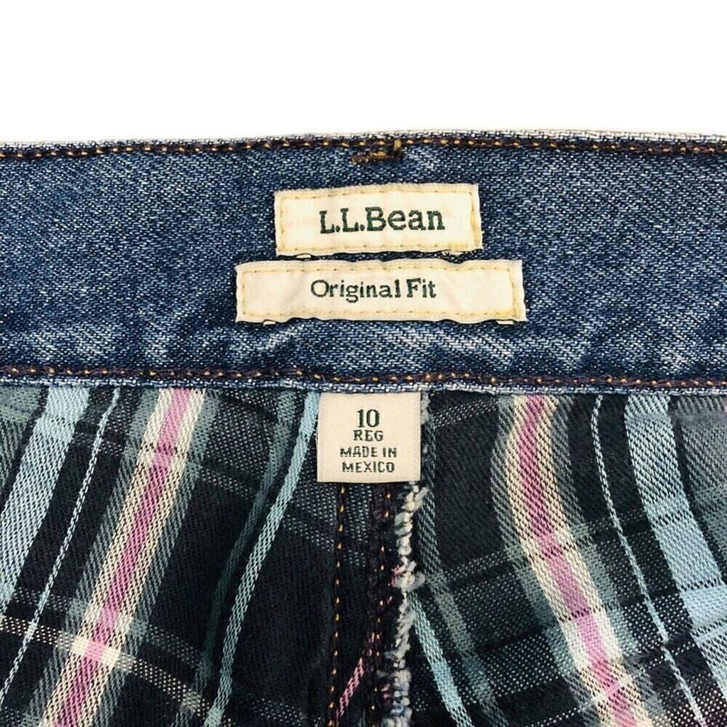 L.L. Bean Double L Original Fit Flannel Lined Women's Denim Jeans Sz. (10) #1081