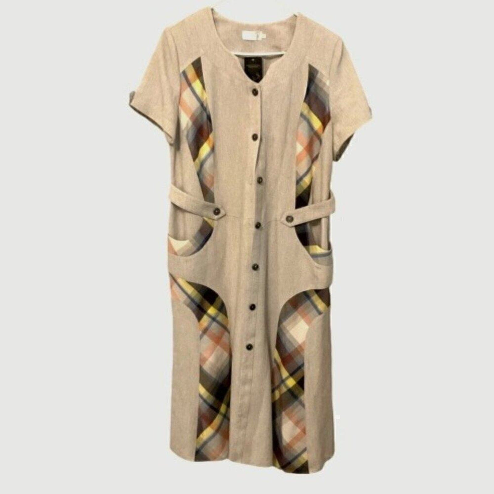 Luk.s Women’s Linen Dress Size 52 (US XL) NWT – New With Tags