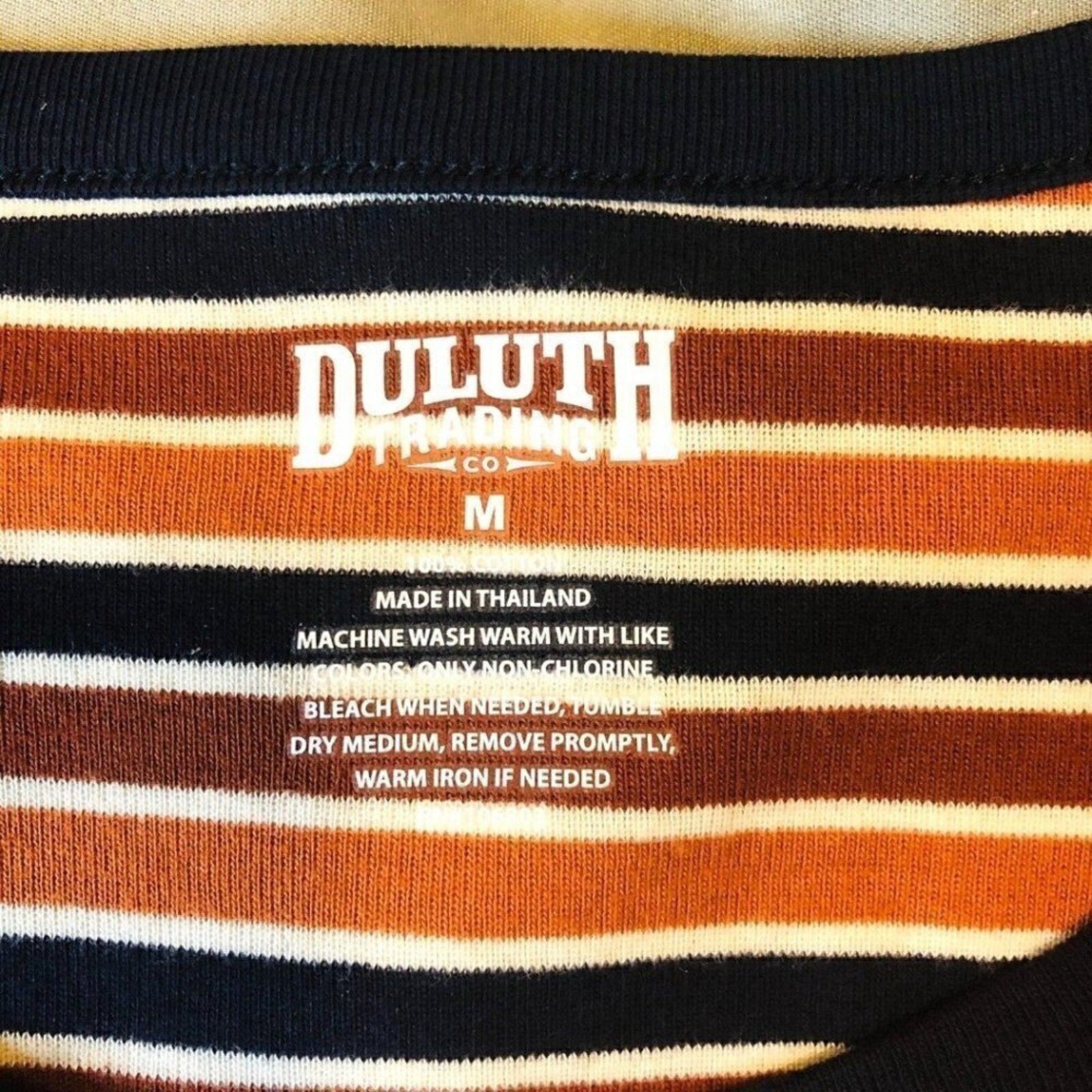 Duluth Women's Multicolor Size M Striped Round Neck Short Sleeve T Shirt