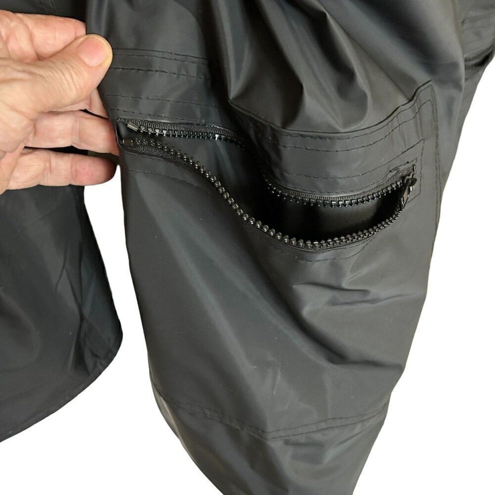 Totes Men’s Three-Season Hooded Jacket – Flannel Lined, Size Large, 2 Zipper Pockets – Fall Winter Spring Outerwear