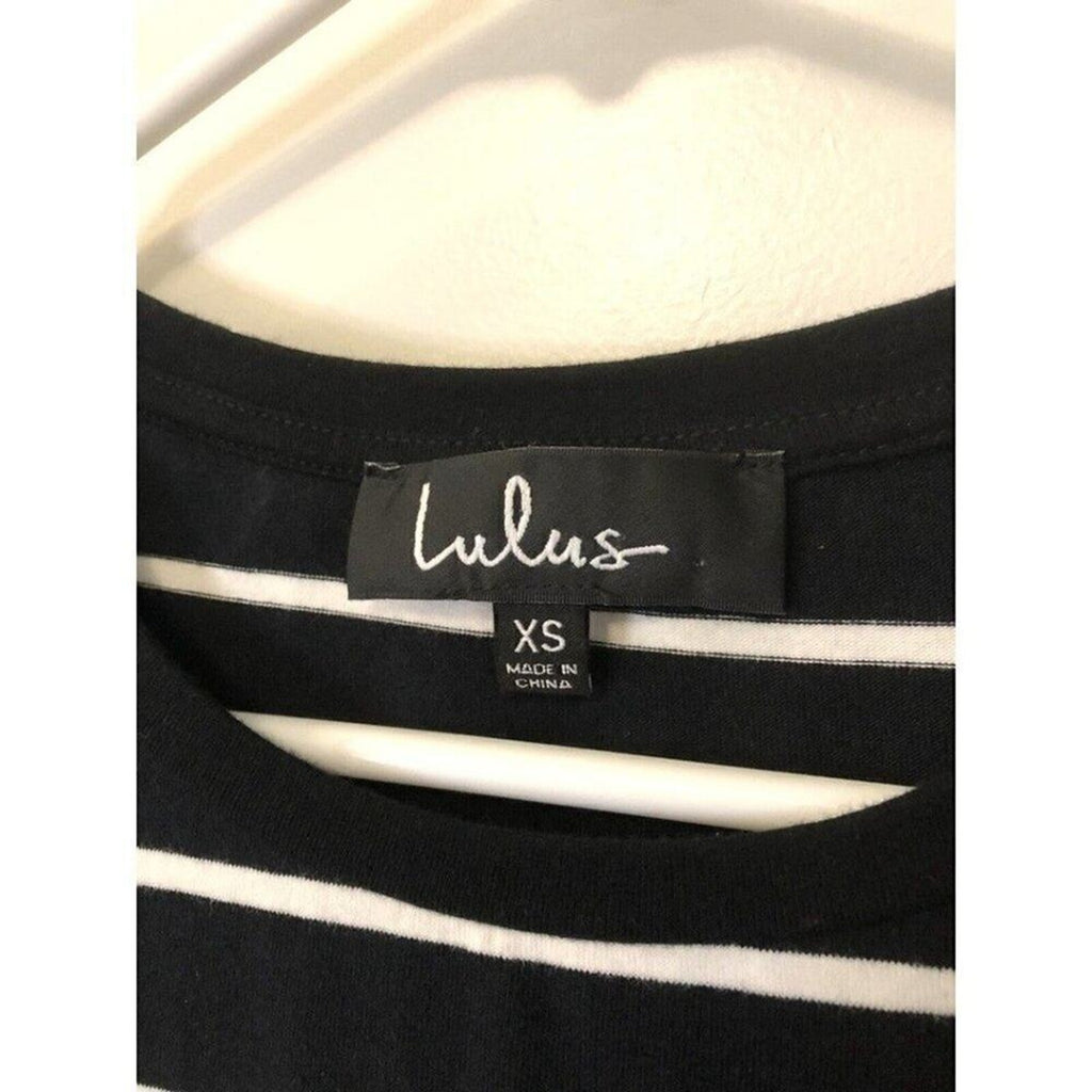 Lulus Women’s Striped Shirt Dress Size XS — Black & White