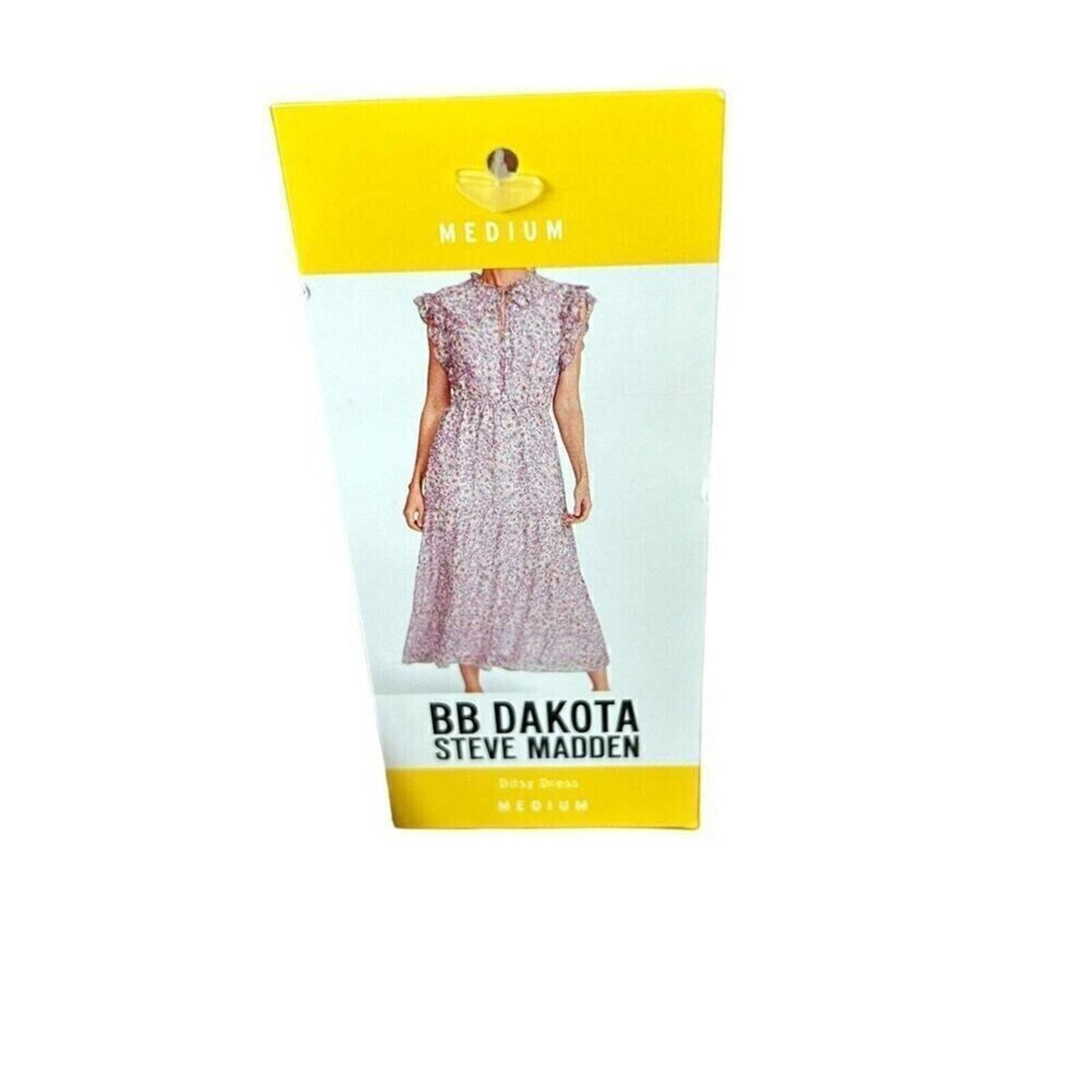 New Women’s BB Dakota Steve Madden Floral Ditsy Dress Lined Medium # HB