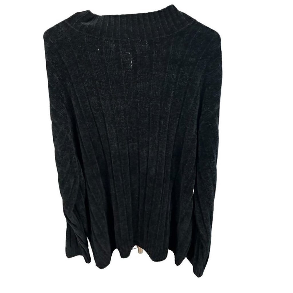 Knightbridge Men's Sweater Pullover Size 4x 1/4 Zip Black Knit #L1345