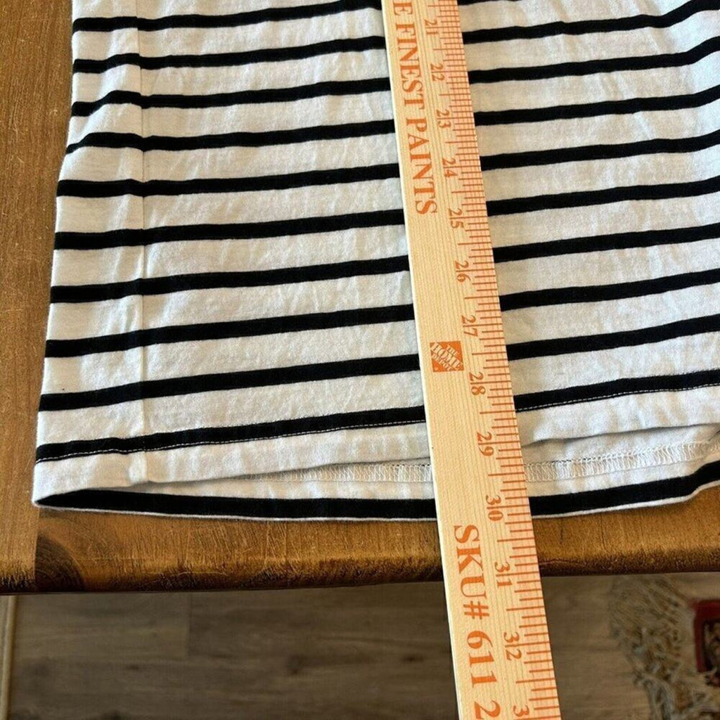 Strata Logo (RARE) Women's Striped T-Shirt, Black/White Size Medium #B1110