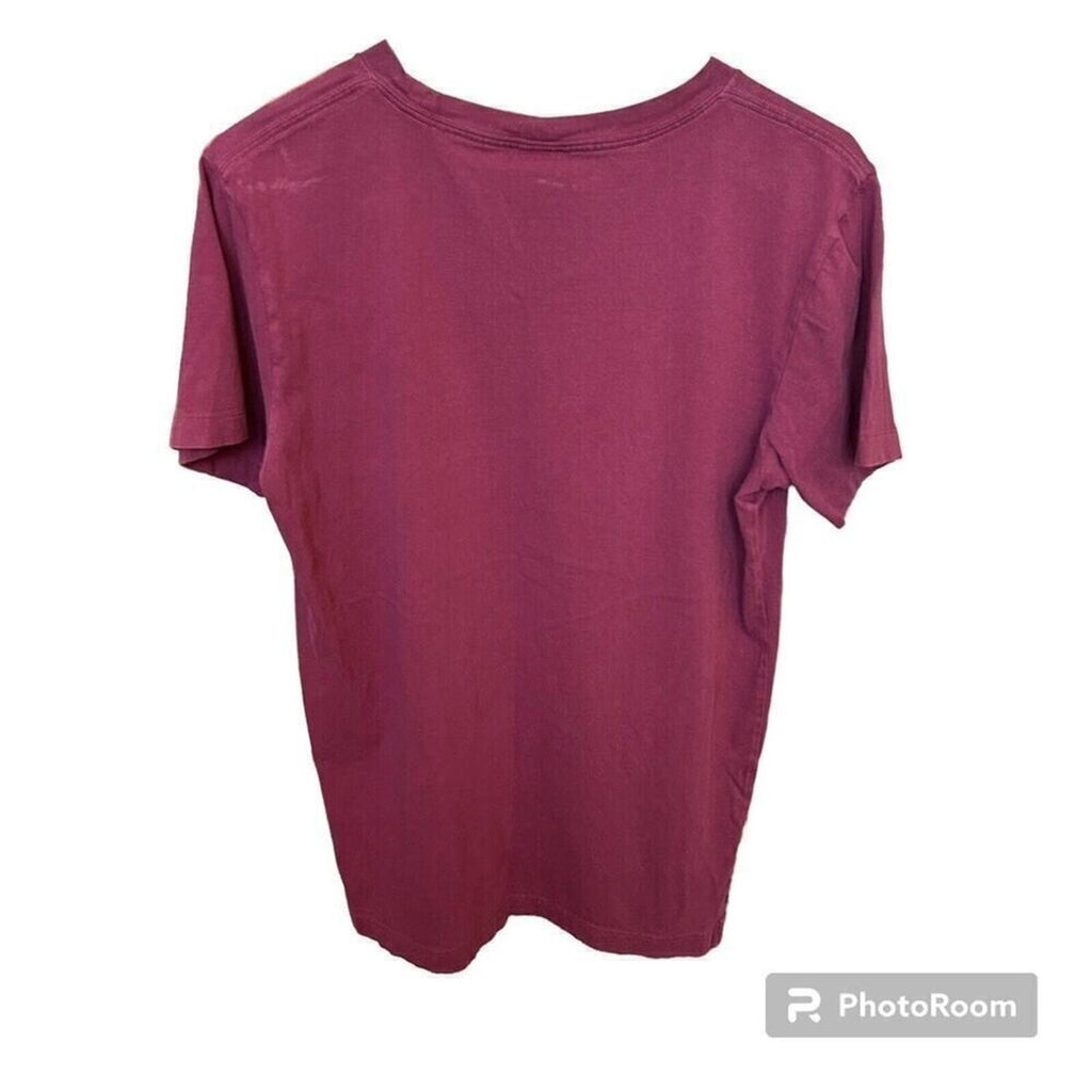 Pink by Victoria's Secret T-Shirt, With Pocket, Burgundy, Size XS #1105