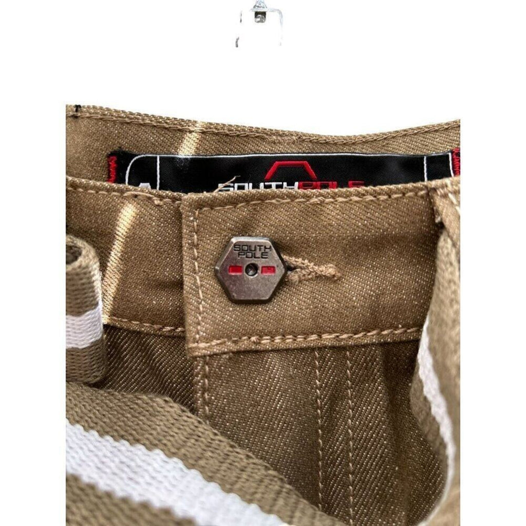 South Pole Men's Deep Khaki Pants Size 32 x 30 NWT Heavy Canvas Style #PJ3-1559