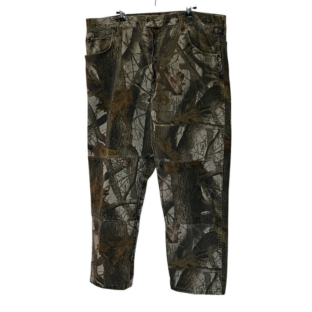 Wrangler Hunting Pants Men Size 42 x30 Realtree Hardwoods Camo Dubl. Knee