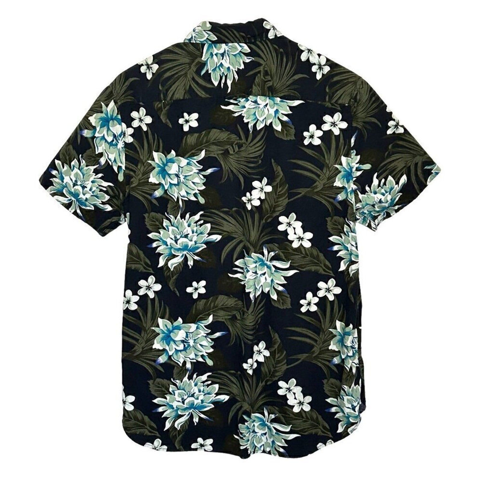 Cactus Man - Men's Shirt Size Medium Short Sleeve Floral Cotton Made in India #H