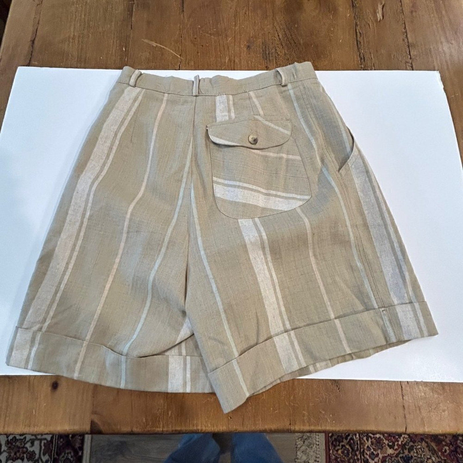 Cetro Republic Women's Shorts Vintage 1990's Size 9-10 Linen Blend #F1233