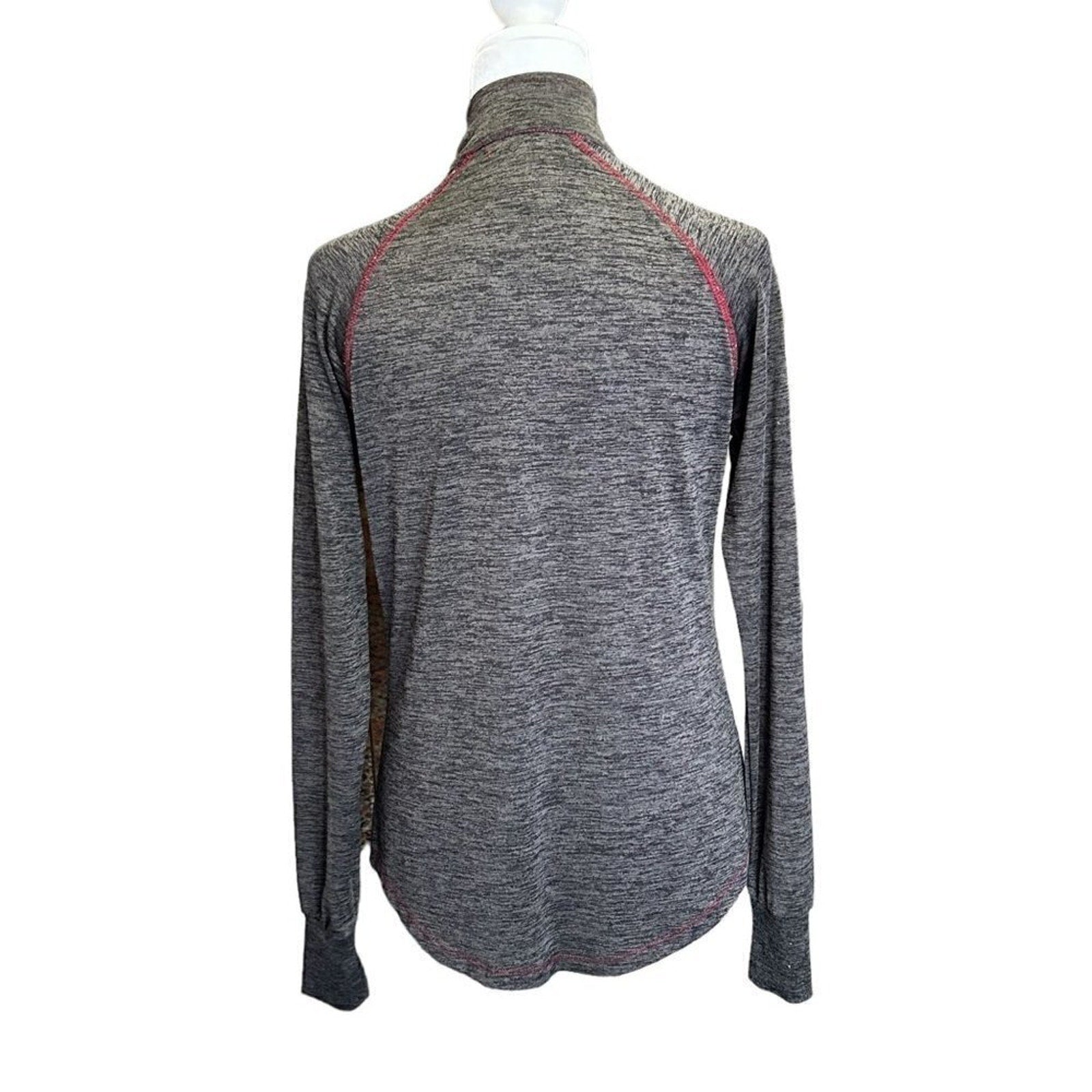 FSU Florida State University Women's Top 1/4 zip Pullover Grey / Garnet #B1467