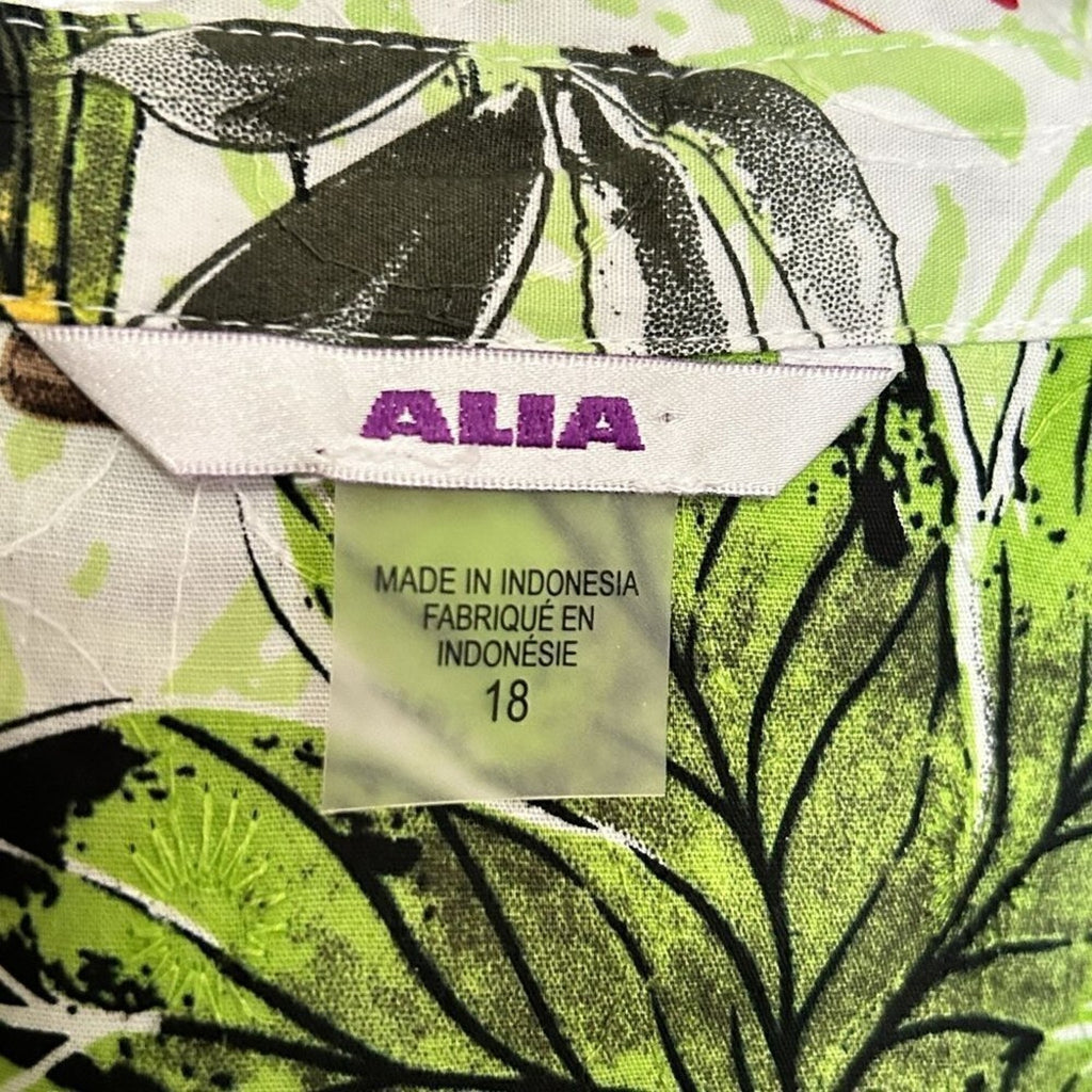 Alia Women’s Sleeveless Blouse Size 18 – Island Travel Top #B1497