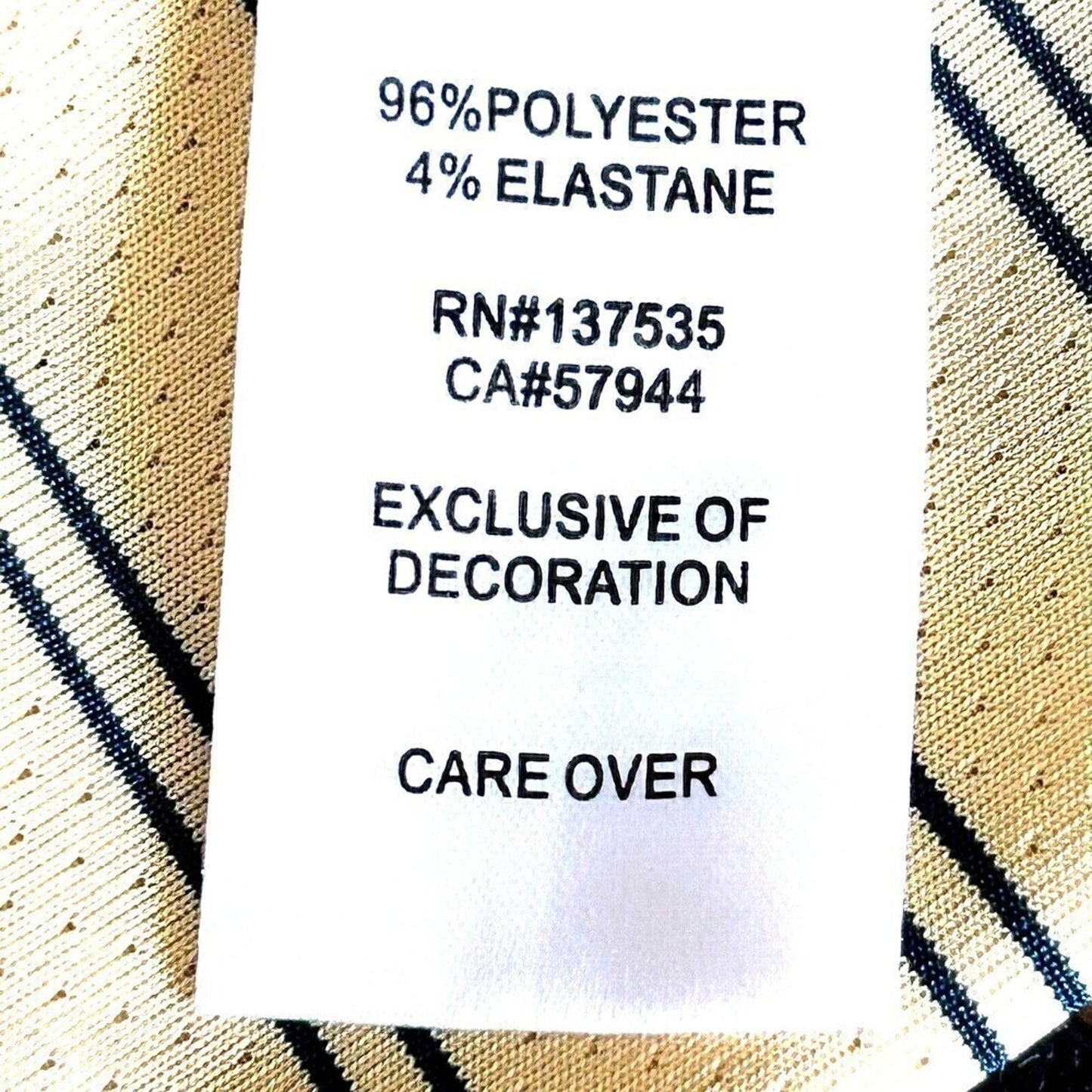 Ahead Extreme Men’s Yellow Striped Golf Polo Shirt – Size S, Short Sleeve # H1270