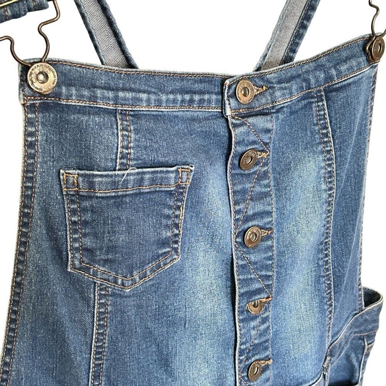 Wax Jeans Denim Overalls Women's Jeans Blue Size 3XL 6" Cuff #3Jeans1502